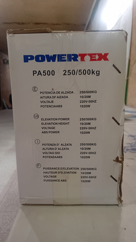 بالابر برقی POWER TEX 250/۵۰۰