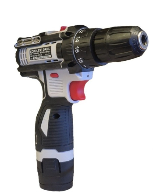 دریل شارژی ۱۲ ولت دو باطری با لوازم رونیوا مدل RV-1200