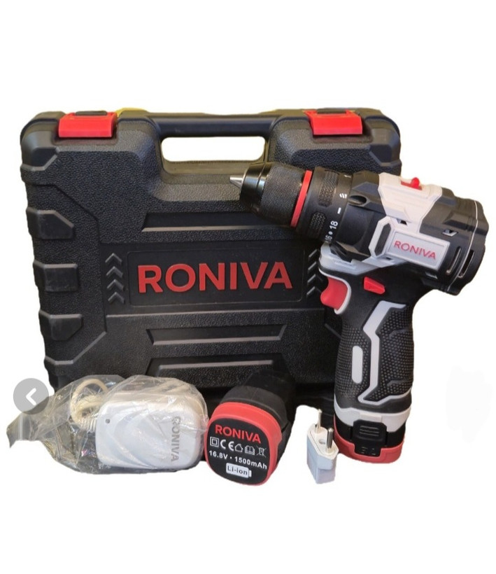 دریل شارژی براشلس ۱۶/۸ ولت رونیوا مدل RV-6816 RONIVA
