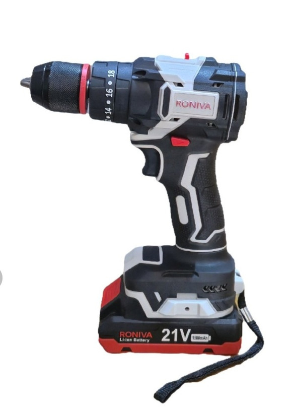 دریل شارژی براشلس چکشی ۲۱ ولت رونیوا مدل RV-6820