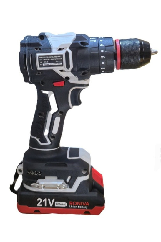دریل شارژی براشلس چکشی ۲۱ ولت رونیوا مدل RV-6820