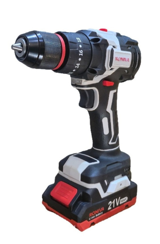 دریل شارژی براشلس چکشی ۲۱ ولت رونیوا مدل RV-6820