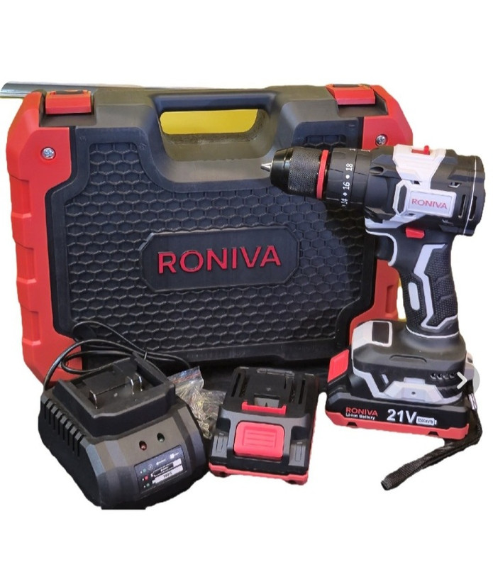 دریل شارژی براشلس چکشی ۲۱ ولت رونیوا مدل RV-6820