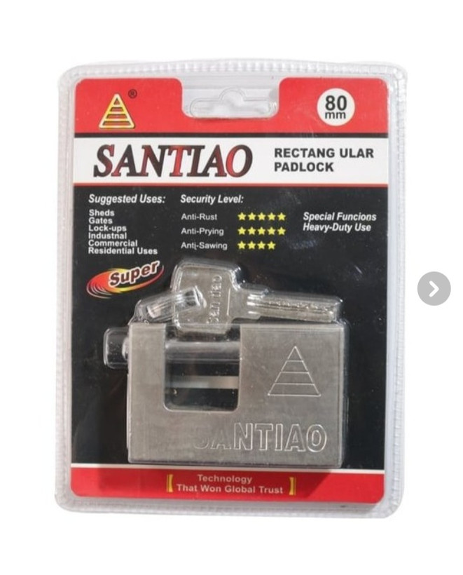قفل کتابی 80 فولادی SANTIAO سانتیو