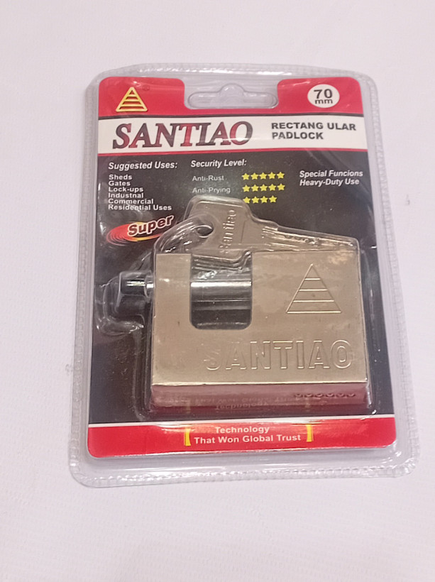 قفل کتابی 70فولادی SANTIAO