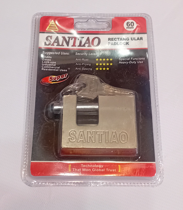 قفل کتابی 60 فولادی SANTIAO سانتیو