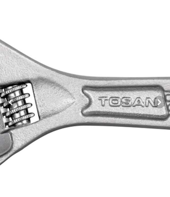 آچار فرانسه توسن مدل T25-4AW سایز ۴ اینچ با پوشش نیکل