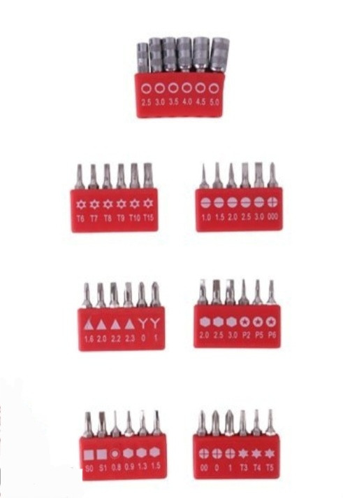 ست پیچ گوشتی تعمیرات موبایل رونیکس مدل RH-2711 ۲۴ عددی