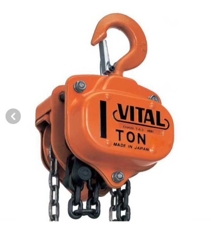جرثقیل سقفی زنجیری ویتال VL1 ظرفیت 1 تن 3 متری