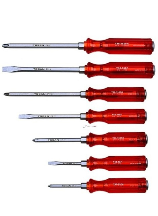 مجموعه 7 عددی پیچ گوشتی ضربه خور توسن مدل T4865-SB7