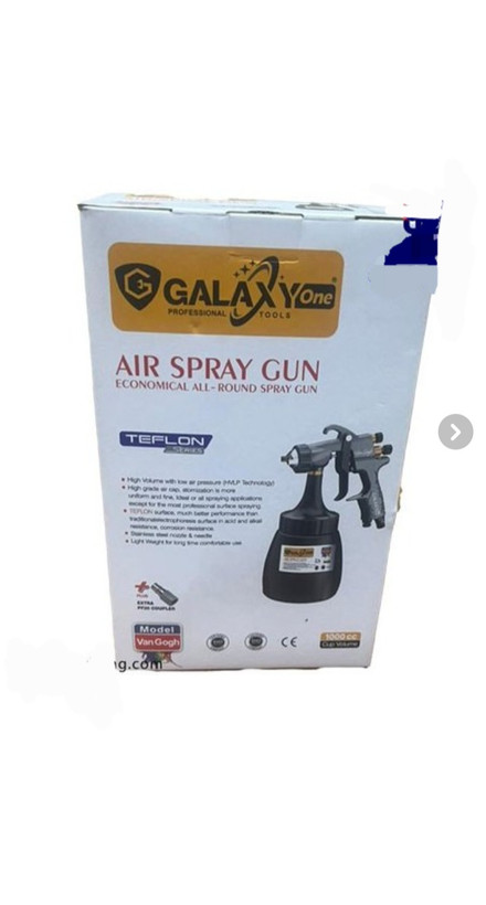 پیستوله رنگ کاسه زیر دسته تفلون سه تنظیم گلکسی وان (GALAXY ONE) مدل ونگوک سوزن 2/0