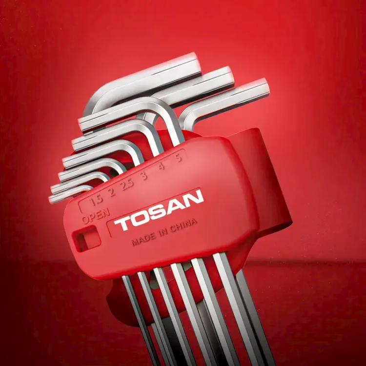 مجموعه 9 عددی آلن بلند شش گوش توسن مدل T4180